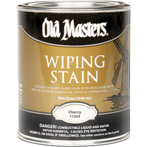 OLD MASTERS 11304 QT CHERRY WIPING STAIN 240 VOC