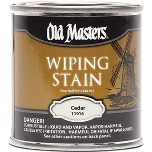 OLD MASTERS 11916 .5PT CEDAR WIPING STAIN 240 VOC