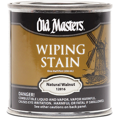 OLD MASTERS 12816 .5PT NATURAL WALNUT WIPING STAIN CLASSICS 240 VOC