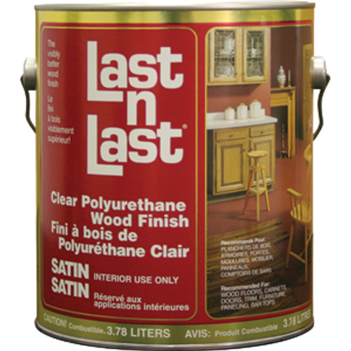 ABSOLUTE 50101 1G SATIN LAST N LAST POLYURETHANE WOOD FINISH 550 VOC