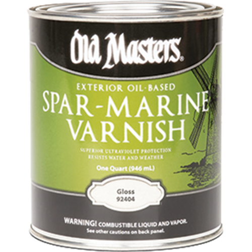 OLD MASTERS 92404 QT GLOSS OIL BASED SPAR MARINE VARNISH