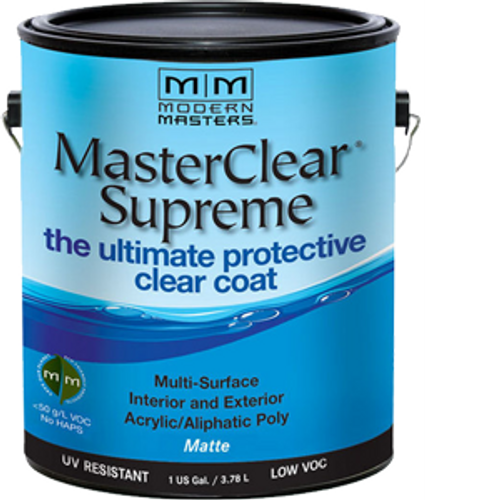 MODERN MASTERS MCS901GAL 1G MATTE MASTERCLEAR SUPREME PROTECTIVE CLEAR COAT
