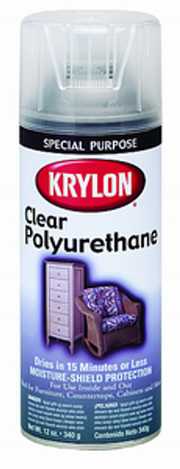 KRYLON 7005 12OZ GLOSS POLYURETHANE CLEAR WOOD FINISH SPRAY