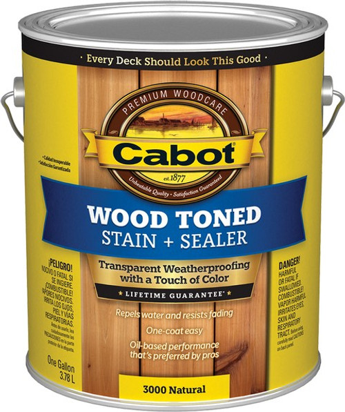 Cabot 3000 1gal Natural Wood-Toned Deck & Siding Stain