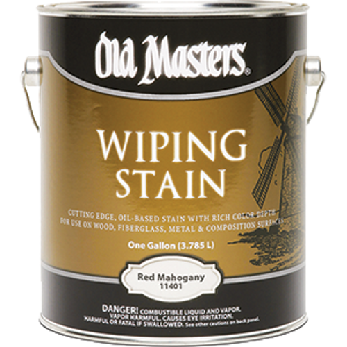 OLD MASTERS 11401 1G RED MAHOGANY WIPING STAIN 240 VOC