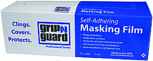 PETOSKEY 9943-74 9' X 400' GRIP N GUARD LITE .4 MIL SELF ADHERING MASKING FILM (21" EASY DISPENSING