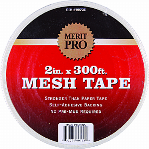 MERIT PRO 00735 2" X 300' WHITE MESH TAPE