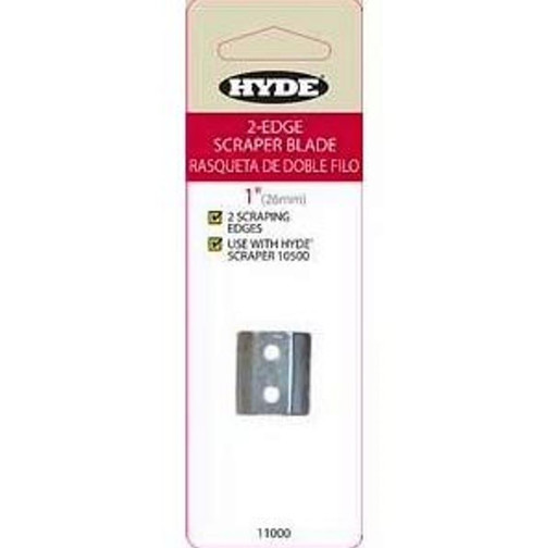 HYDE 11000 1" 2-EDGE SCRAPER REPLACEMENT BLADE FOR 10000 & 10500 - 10ct. Case

