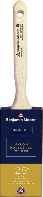 Benjamin Moore U61925-017 2-1/2" Nylon/Poly Firm Blend Flat Sash - 6ct. case