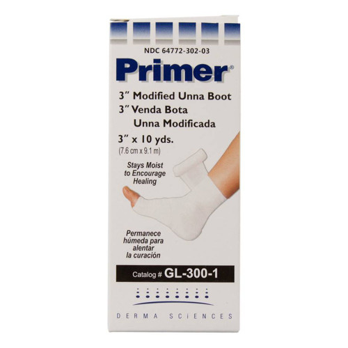 Primer Unna Boot with Zinc Oxide, 3 Inch x 10 Yard