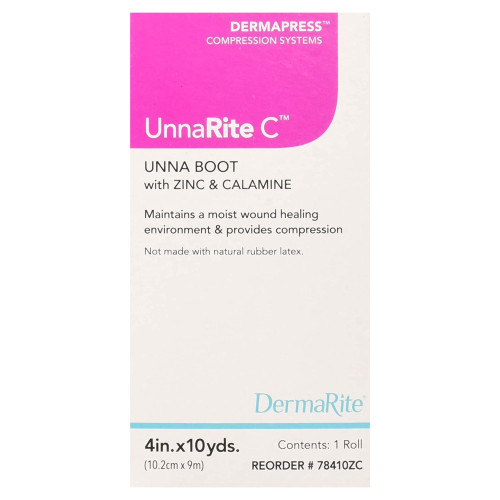 UnnaRite C Unna Boot with Calamine and Zinc Oxide, 3 Inch x 10 Yard