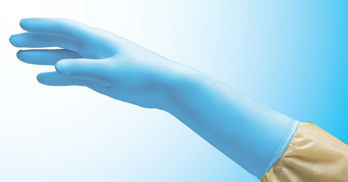 NitriDerm EC Nitrile Extended Cuff Length Exam Glove, Medium, Blue