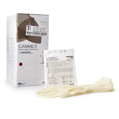 Gammex Non-Latex Sensitive Polychloroprene Surgical Glove, Size 7-1/2, Cream