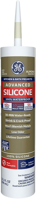 GE GE5060 10.1oz Almond Kitchen & Bath Silicone II Sealant (2816707)