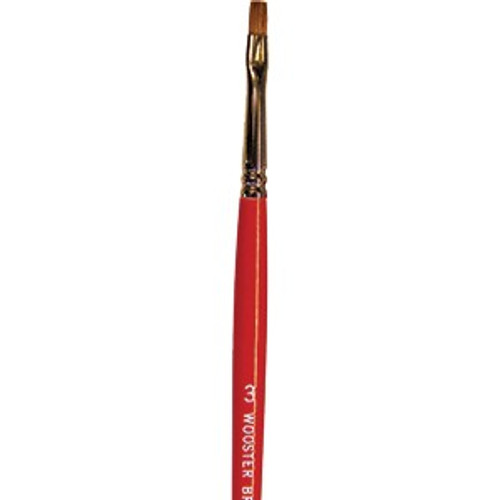 Wooster F1621 #3 Red Sable Oil Brights Artist Brush