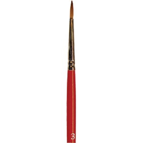 Wooster F1620 #3 Red Sable Oil Round Artist Brush