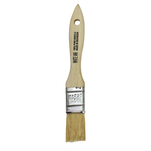 1" Premier WV-10 Chip Brush 100% White Chinese Bristle