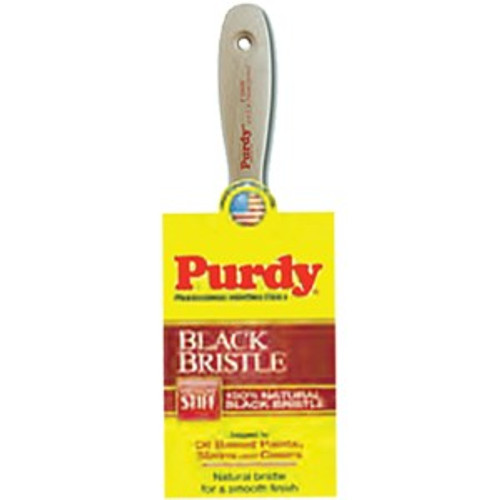 Purdy 145400030 3" 100% Natural Black Bristle Med Stiff Swan Varnish Paint Brush