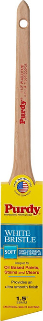 Purdy 145024415 1-1/2" 100% Natural White Bristle Soft Adjutant Angular Paint Brush