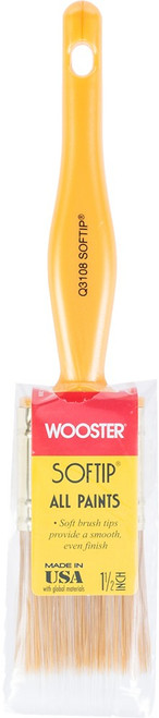 Wooster Q3108 1-1/2" Softip Nylon Flat Wall/Trim Paint Brush
