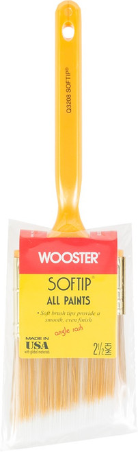 Wooster Q3208 2-1/2" Softip Nylon Angle Sash Paint Brush