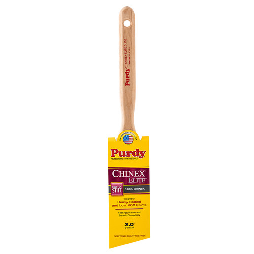 2" Purdy 144552920 Chinex Elite Glide Paint Brush, Angle Sash, Fluted
