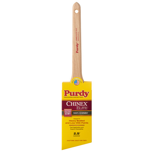 Purdy 144580925 2-1/2" 100% Chinex Extra Stiff Chinex Elite Dale Paint Brush - 6ct. Case
