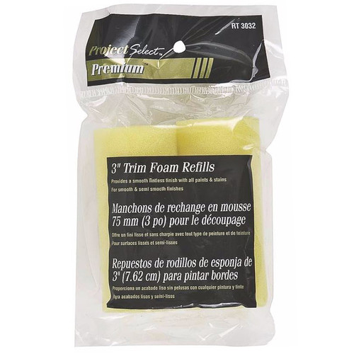 3" Linzer RT3032 Project Select Foam Roller Cover - Refill 2-Pack
