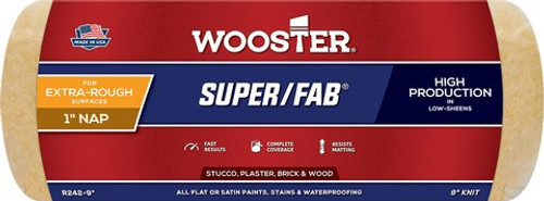 Wooster R242 9" x 1" Nap Super/Fab Roller Cover