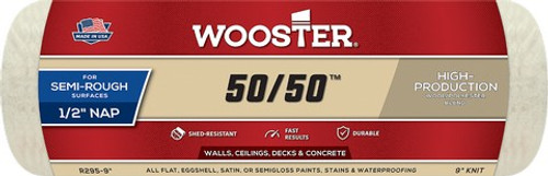 Wooster R295 9" x 1/2" Nap 50/50 Roller Cover