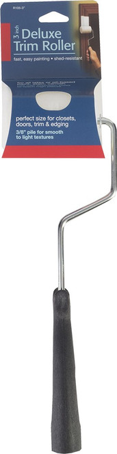 Wooster R105 3" x 3/8" Nap Deluxe Trim Roller Cover w/F0009 Roller Frame