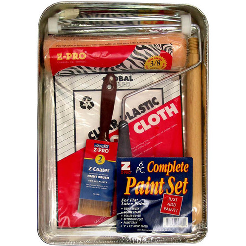 9" Premier 718 Z-Pro Flat Paint Deluxe Painting, 6-Piece
