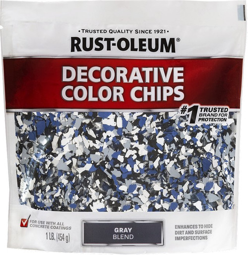 Rust-Oleum 301359 1lb Gray Blend Decorative Chips