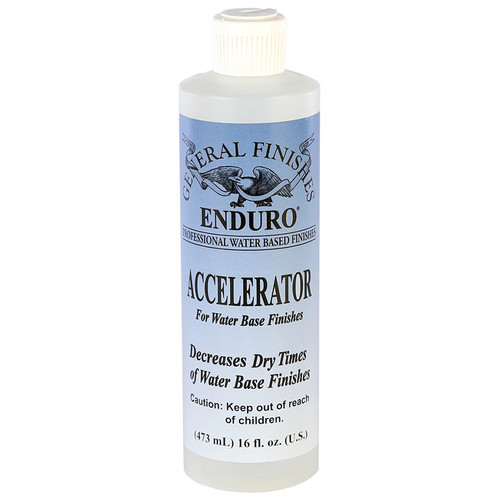 1 Pt General Finishes PTAC Clear Enduro Accelerator Decrease Dry-time Water-Based Finishes - Case of 15