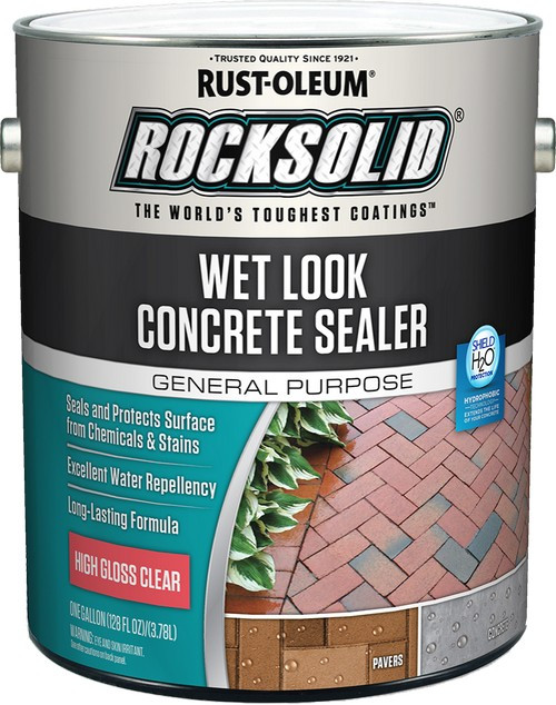 Rust-Oleum 317927 1gal Rock Solid Gloss Wet Look Sealer Rust-Oleum 317927 1gal Rock Solid Gloss Wet Look Sealer