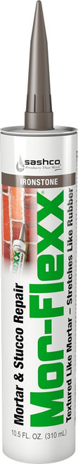 Sashco 15030 Ironstone 10.5 oz Mor-Flexx Mortar & Stucco Repair cartridge