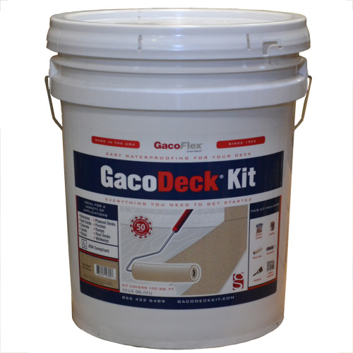 3.5 Gal Gaco DK49 Desert GacoDeck Water-Based Elastomeric Top Coat Kit