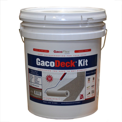 3.5 Gal Gaco DK18 Adobe GacoDeck Water-Based Elastomeric Top Coat Kit