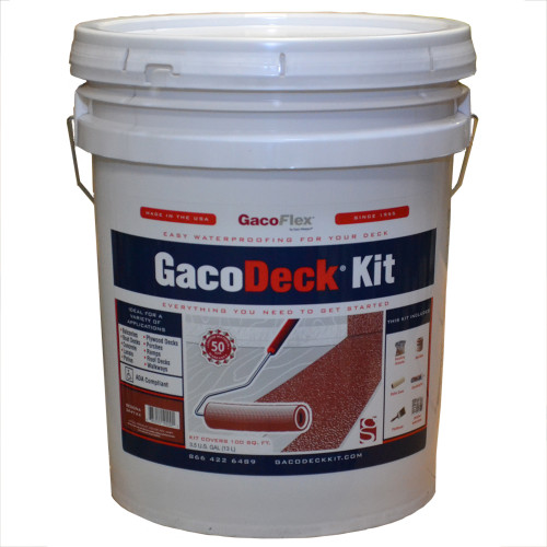 3.5 Gal Gaco DK47 Sedona GacoDeck Water-Based Elastomeric Top Coat Kit