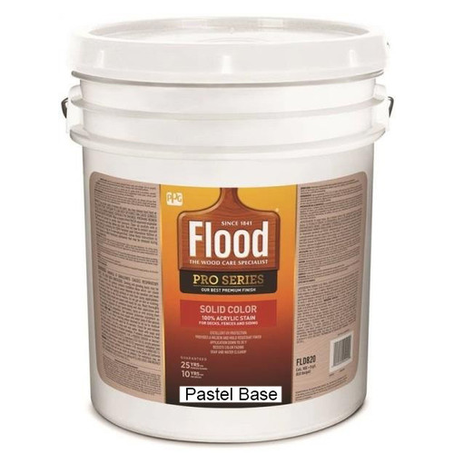 5 Gal Flood FLD820 Pastel Base Pro Series Solid Color Acrylic Stain