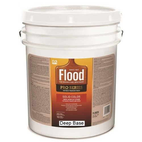 5 Gal Flood FLD822 Deep Base Pro Series Solid Color Acrylic Stain