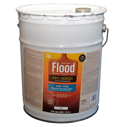 5 Gal Flood FLD566 Cedar CWF-UV5 Exterior Clear Wood Finish