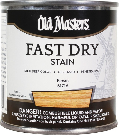 Old Masters 61716 1/2pt Fast Dry Stain Pecan