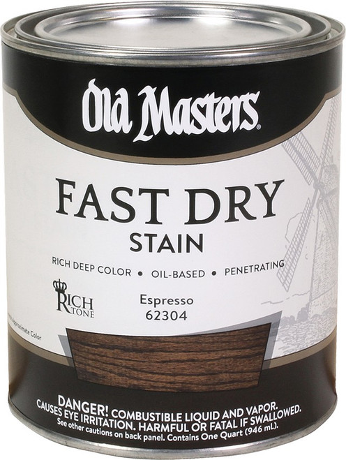 Old Masters 62304 qt Rich Tone Fast Dry Stain Espresso