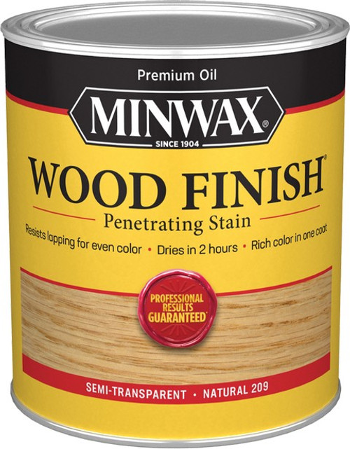 Minwax 70000 qt Natural 209 Semi-Transparent Stain