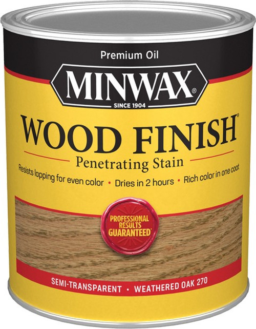 Minwax 70047 qt Weathered Oak 270 Semi-Transparent Stain