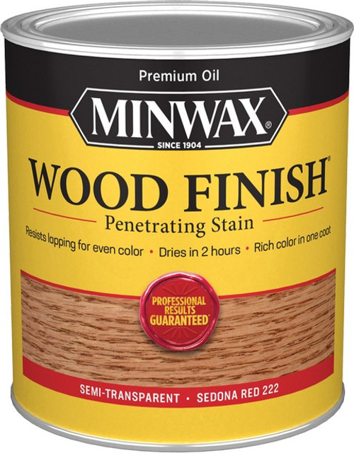 Minwax 70043 qt Sedona Red 222 Semi-Transparent Stain