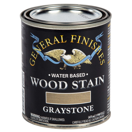 1 Pt General Finishes WQPT Graystone Wood Stain Water-Based Penetrating Stain