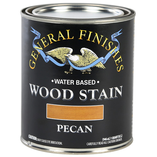 1 Qt General Finishes WPQT Pecan Wood Stain Water-Based Penetrating Stain