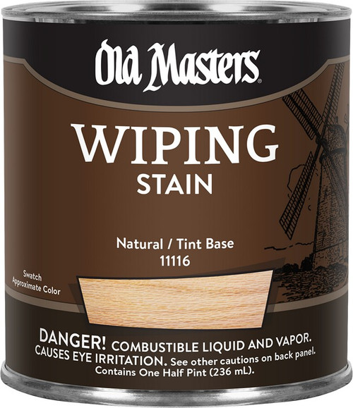 Old Masters 11116 1/2pt Natural Wiping Stain 240 VOC